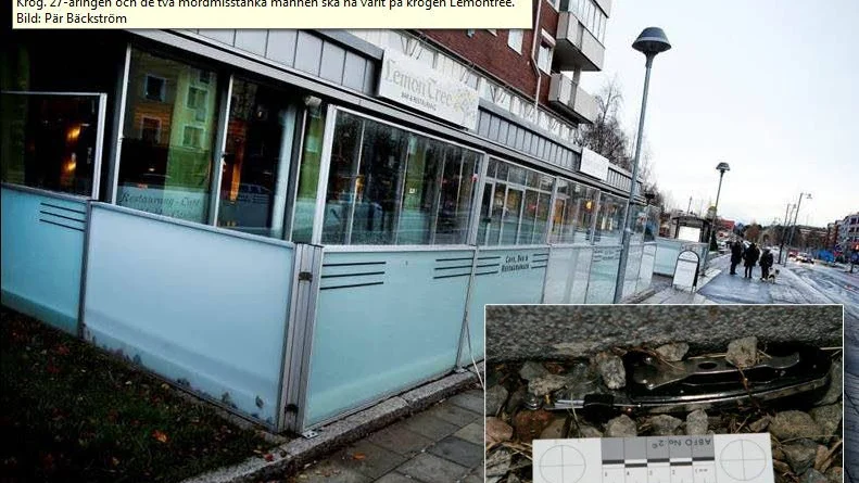 Vittnet träffade och pratade med mordoffret på Lemon Tree. Sedan var han den förste som hittade honom mördad intill en husvägg.