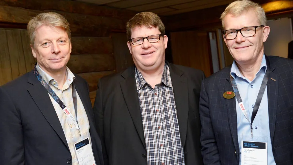 Satsning. ABB satsar i Gällivare berättade Håkan Nytorp, Roland Nordin och Hans Eckerrot.