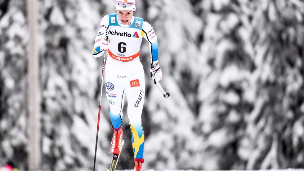 Succé. Sofia Henriksson var näst bästa svenska - i sin världscuppremiär.