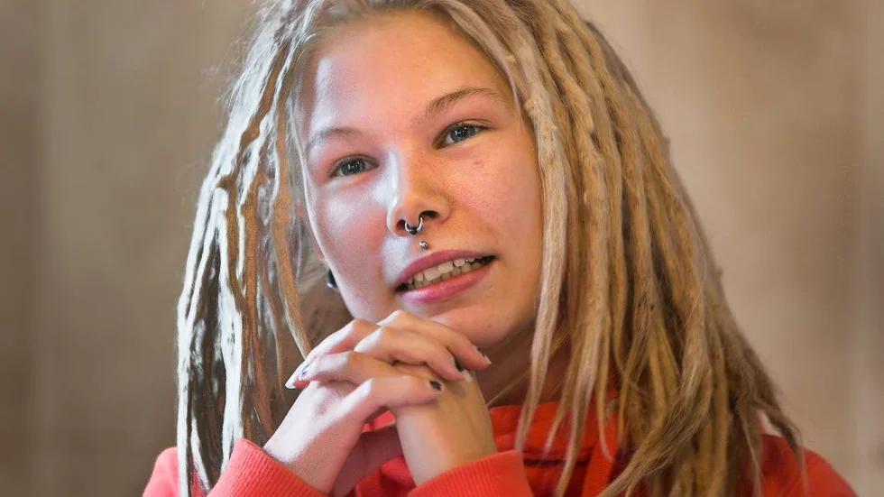 Sanne Kangas spelar "Zina", arbetslös och bostadslös.