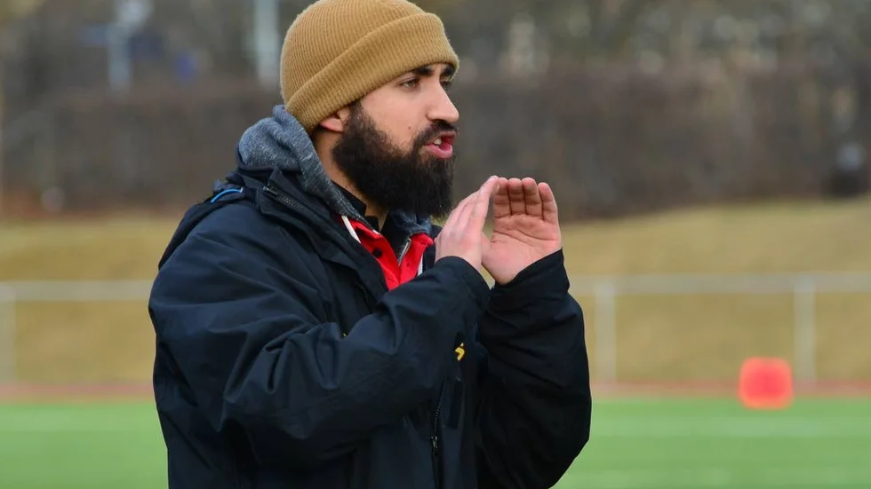 Segercoach. Moe Kadkhodai fick se sitt lag vinna ganska enkelt i Limhamn mot Griffins.