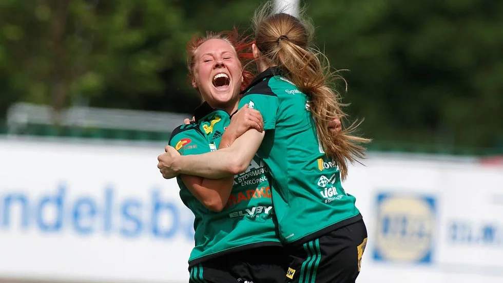 Jubel. Isabelle Hållén har just kvitterat