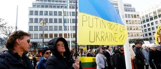 Demonstrationer och stödkonsert för Ukraina