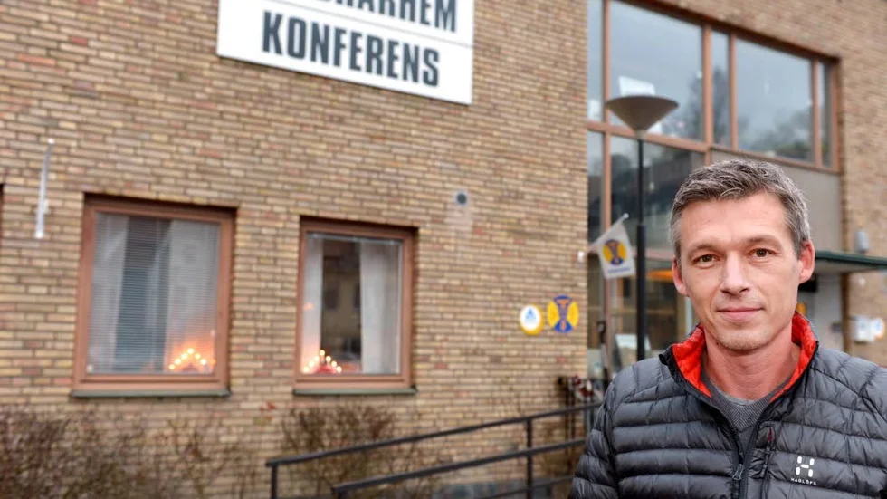 Vandrarhemsägare. Pierre Prüter är en av de nya ägarna till Överums vandrarhem.
