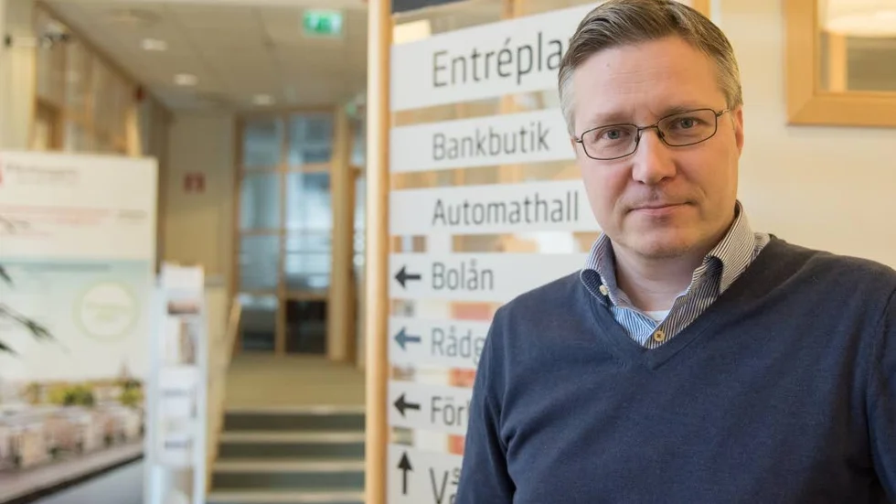 Privatmarknadschef Jörgen Pettersson på Tjustbygdens Sparbank anser att bolånesituationen i Västervik är stabil.