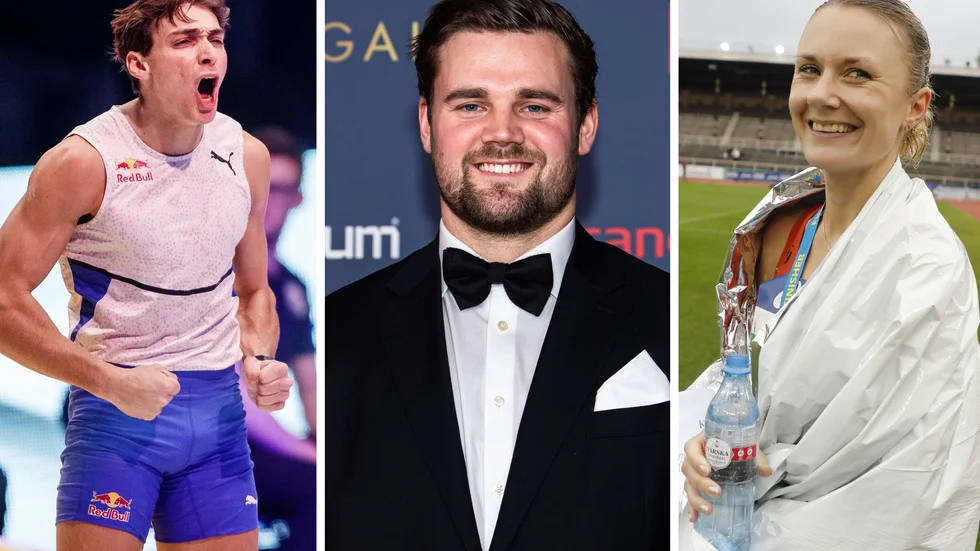 Armand "Mondo" Duplantis, Carolina Wikström, och Simon Pettersson kan alla kamma hem priser på Atea Friidrottsgalan 2022. 