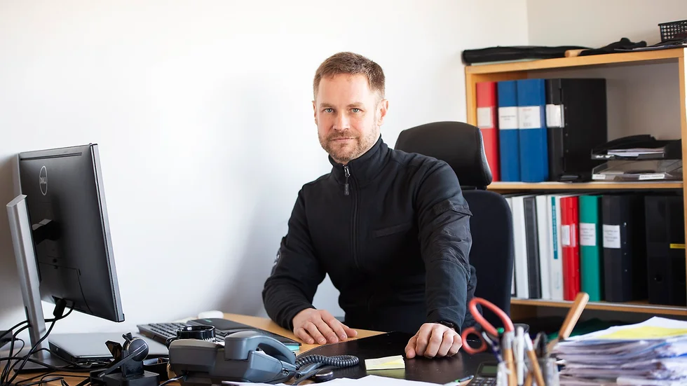 Mattias Nilsson Modéer, vd på Taxi Nyköping Oxelösund, skulle gärna se ett stödpaket från regeringen för att stötta taxibranschen.