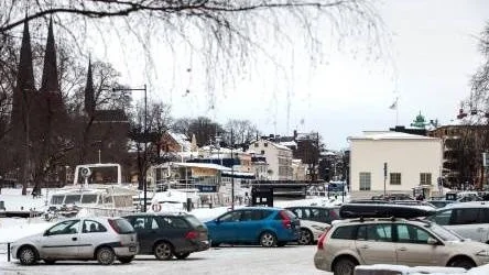 Parkering vid Tullhuset.