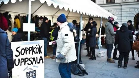 Soppkök Uppsala drog igång på söndagen.