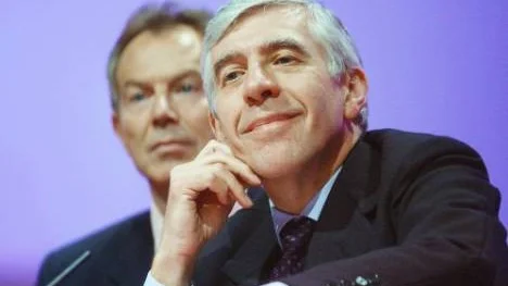 Jack Straw med premiärminister Tony Blair.