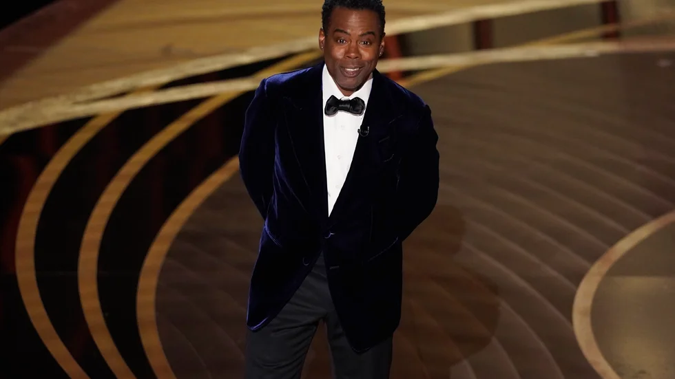 Chris Rock vid Oscarsgalan natten mot måndag. Arkivbild.