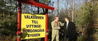Efterlängtad skylt invigd