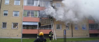 Balkongbrand i flerfamiljshus
