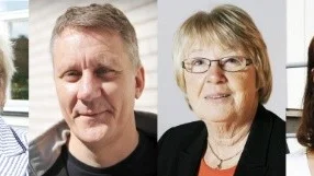 Kerstin Björck-Jansson,  (C),
Roger Lamell (S), Barbro E Andersson (S) och Sanne Falk (S) hör till de politiker som kommer att leda Östhammars kommun de närmaste åren.