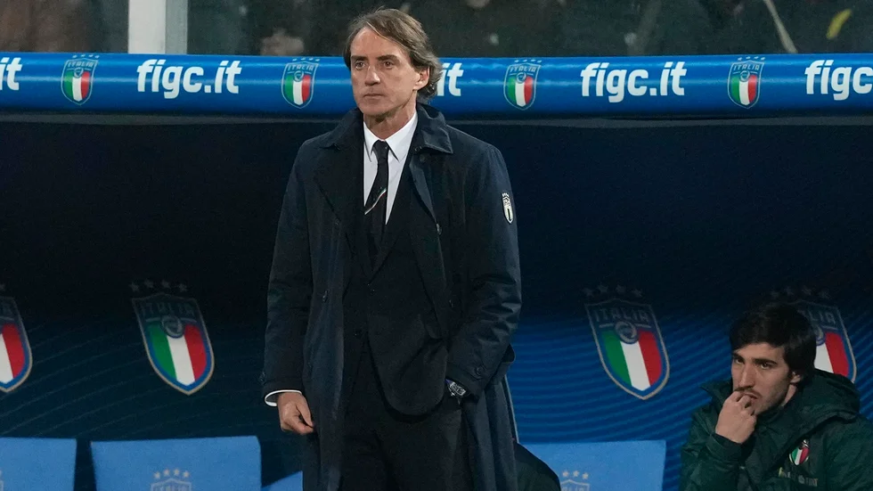 Italiens förbundskapten Roberto Mancini. Arkivbild.