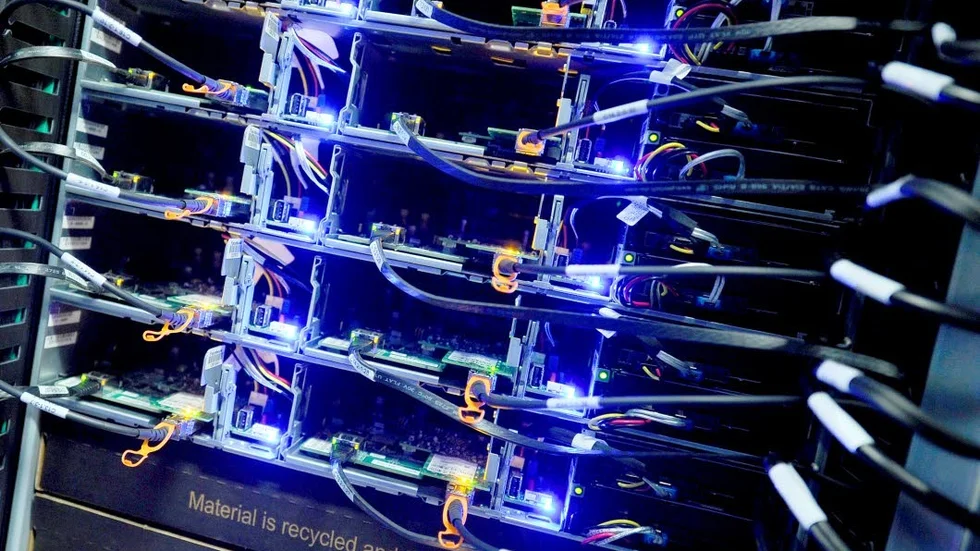 Bilden är från ett annat datacenter i länet.