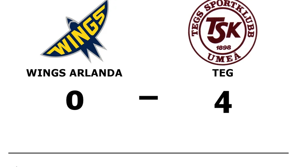 Wings HC Arlanda förlorade mot Tegs SK Hockey