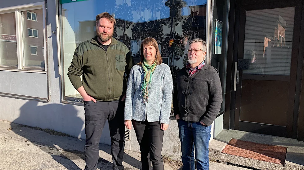 Johan Johansson, Catarina Ask och Mats Nordström i miljöpartiet laddar inför årets val. " Vi kommer att börja valarbetet de sista veckorna innan valet."