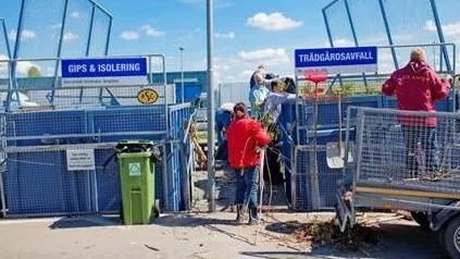 Återvinningscentralen i Boländerna i Uppsala.