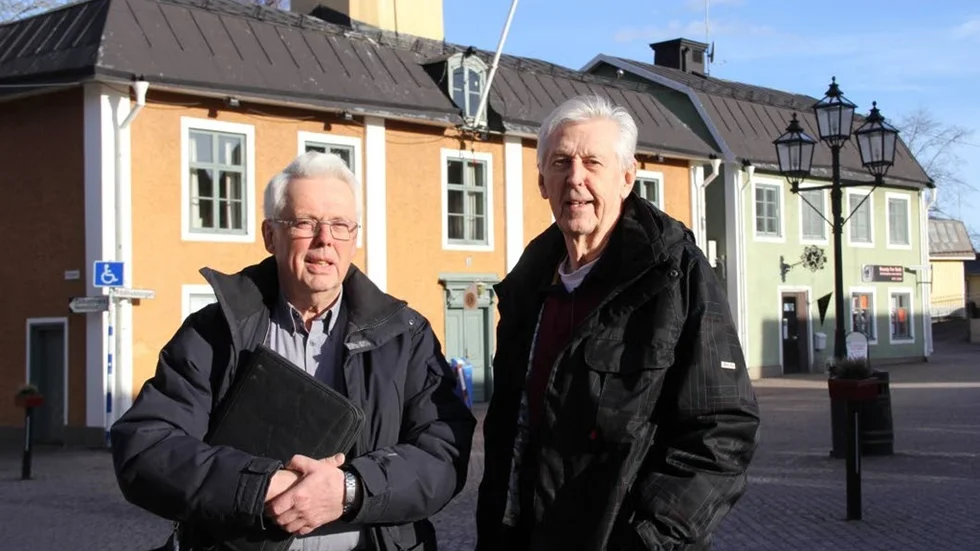 Nils Olof Hellman och Torben Gille från Östhammars stadsråd.