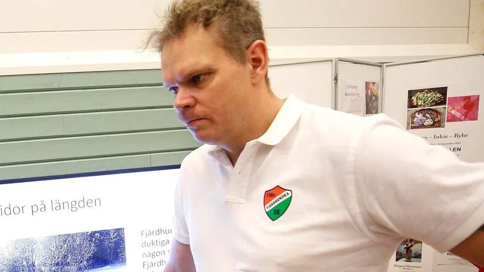 Engagerad. Johan Engwall och de andra i Fjärdhundra SK hoppas att föreläsningen blir en ögonöppnare.