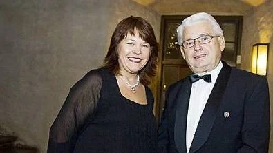 Susan Stenström, Enköping och Björn Kumlin, Uppsala klädda för en kväll på slottet.