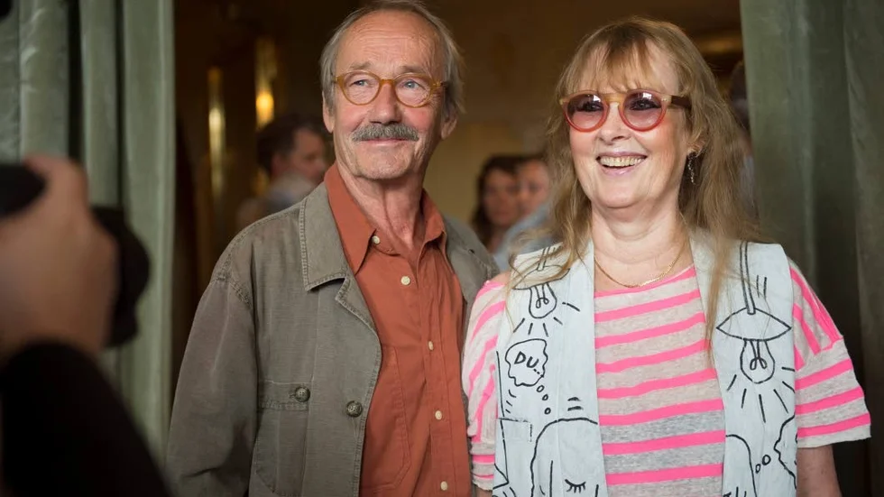 Gösta Ekman tillsammans med sin hustru Marie-Louise Ekman. Gösta Ekman gick bort i cancer våren 2017.