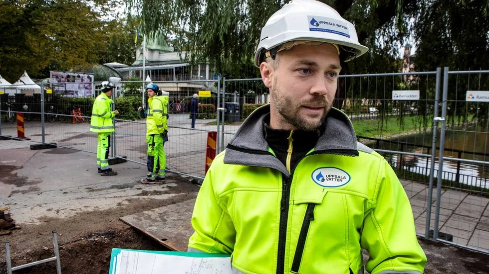 Jens Lejdeblad på Uppsala Vatten säger att allmänheten bör vara uppmärksam när VVS-företag använder Uppsala Vattens namn i samband med jobb.