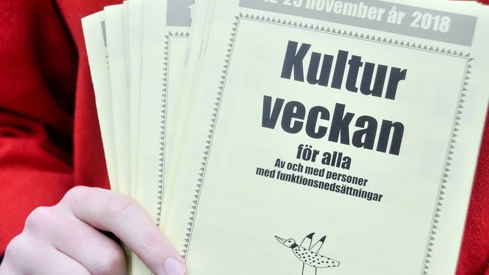 Kulturveckan för alla arrangeras av och med personer med funktionsvariationer.