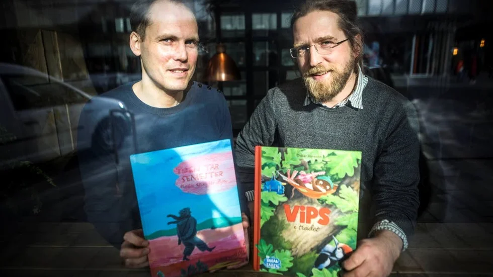 Mattias Käck har skrivit boken "Tiden tar semester", illustrerad av Ida Björs och Oskar Jonsson har skrivit och illustrerat boken "Vips i trädet".