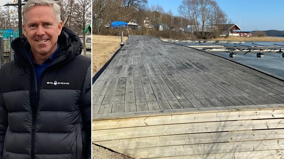 Inom kort kommer det tilltufsade bryggdäcket i Mariehovsviken att rivas. Stenmaterial ska ersätta.