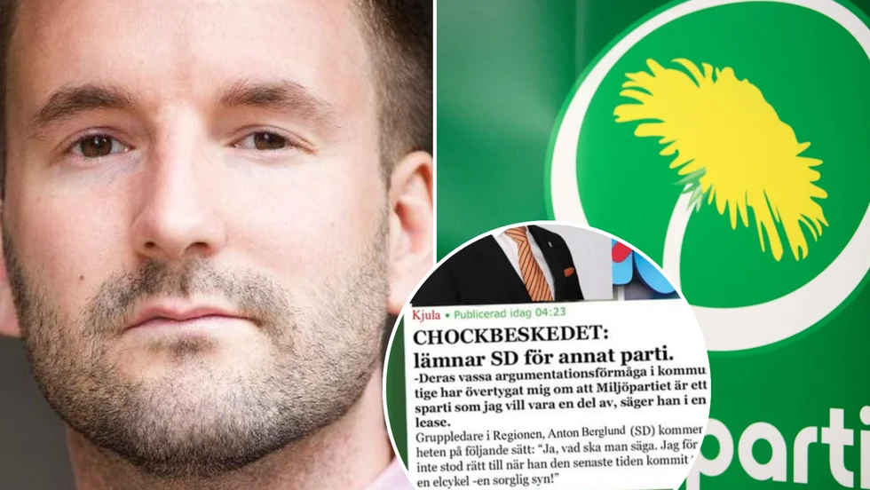 Kim Fredriksson (SD) överraskades själv av nyheten på partiets Facebooksida som visade sig vara ett aprilskämt från partikollegorna. 