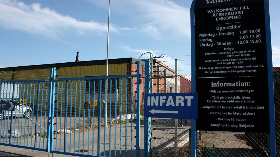 Fara för explovisa ämnen gjorde att Återbruket har fått stänga.