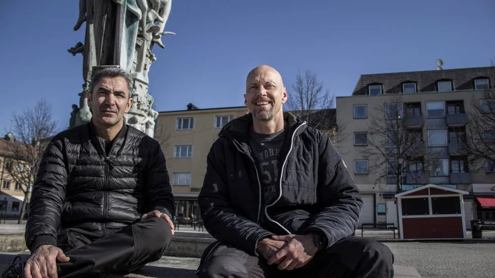 Johan Aykal och Lelle Jakobsson är arrangörerna bakom Enköpings Torgfest.