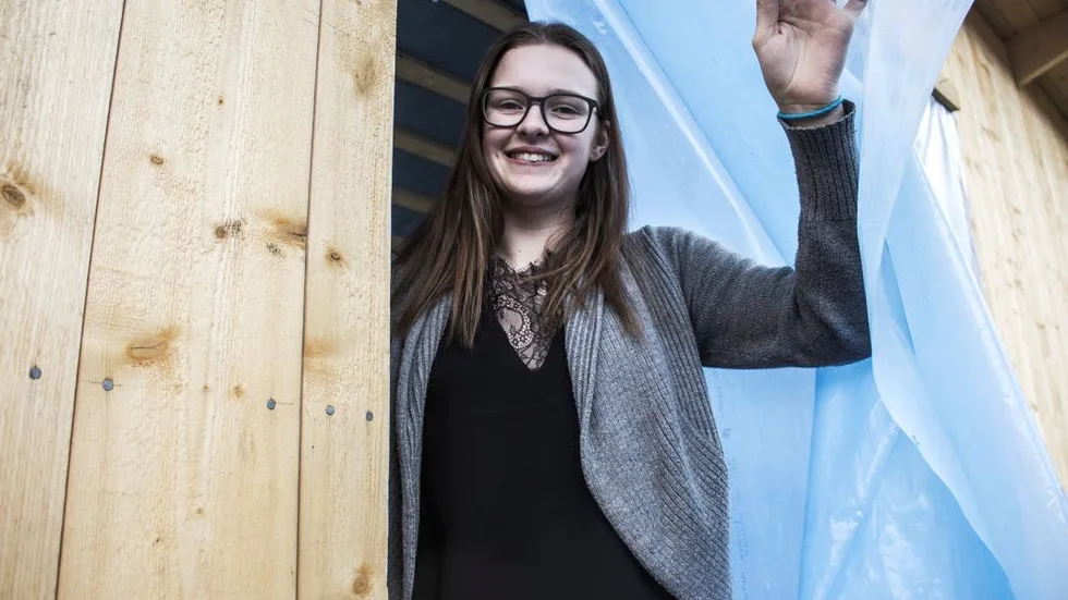 "Jag hoppas att jag blir en kvinnlig förebild inom branschen", säger Emelie Ahlström.