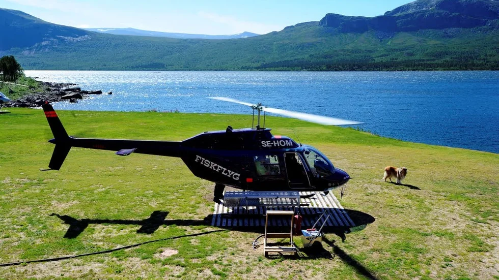 Arkivbild på en av Fiskflygs helikoptrar.