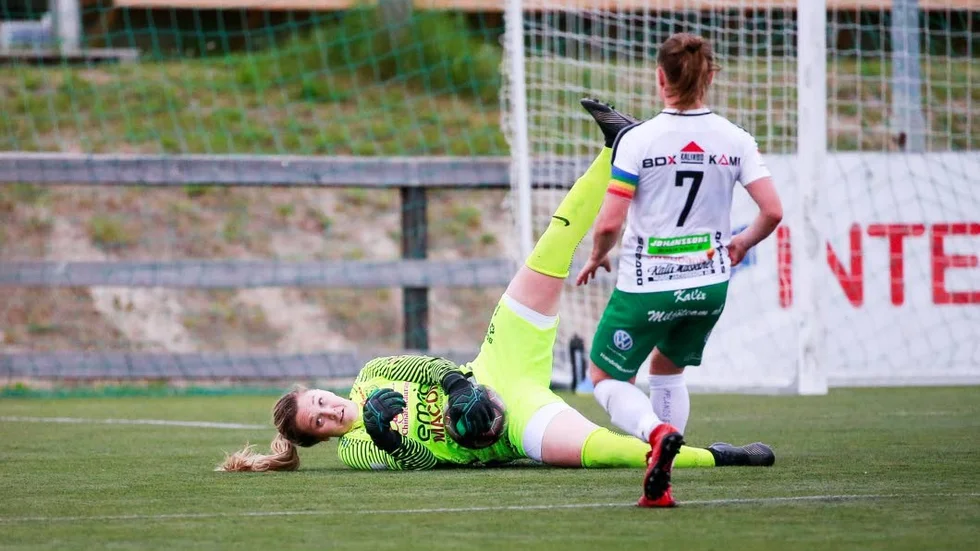 Målvakten Lauren Watson.