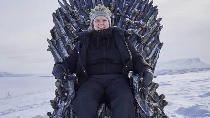 Josefine Vallenå hittade tronen i Abisko och hennes inlägg publicerades av HBO och "Game of thrones".