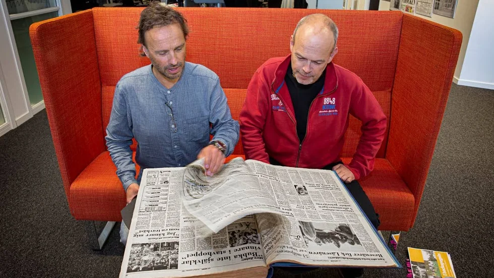 UNT:s sportreporter Håkan Lundh gräver gärna i arkivet. Nu blir "I backspegeln" en bok, som John Hällström är redaktör för.