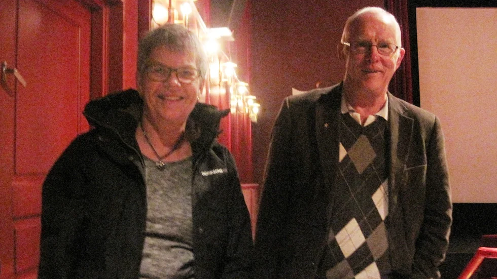 Föreläste. Mona Olofsson och Kurt Boman.