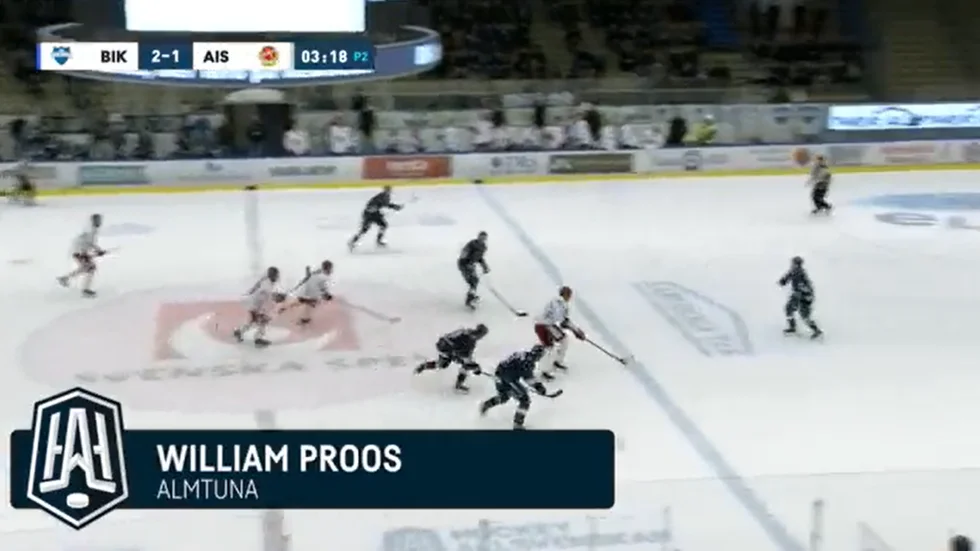 William Proos soloprestation blev utsett till veckans mål.
