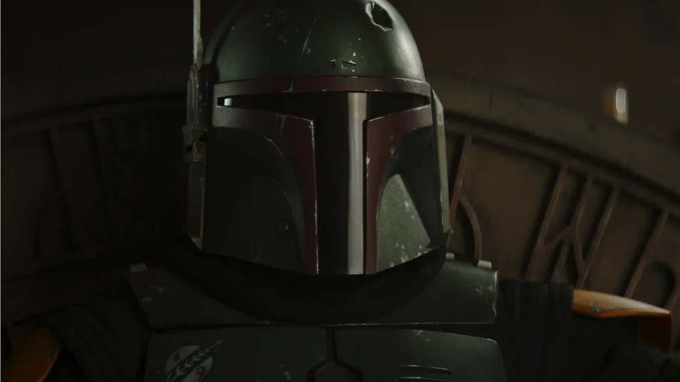  Antihjälten Boba Fett (Temuera Morrison) i serien "The Book of Boba Fett". 