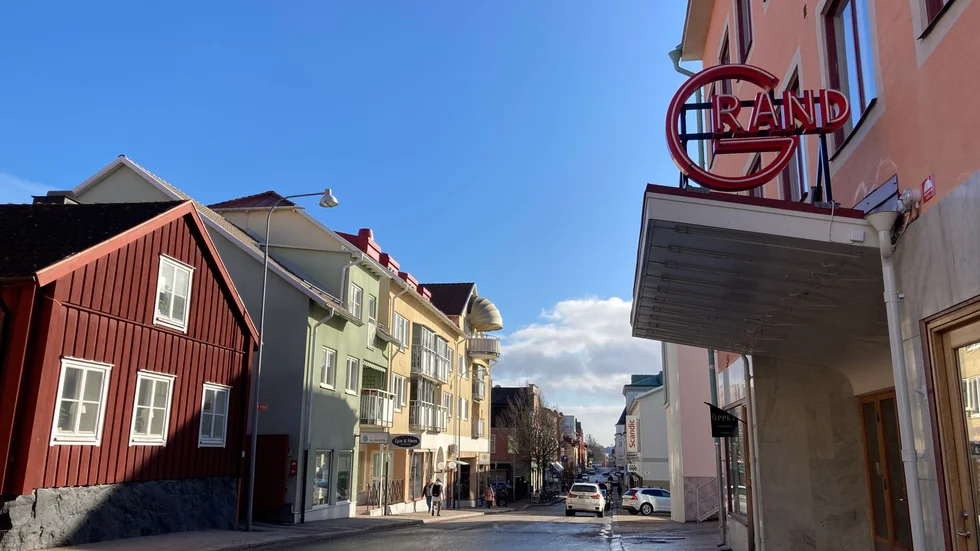 Den tidigare biograflokalen Grand på Brunnsgatan, där Stadsmissionen nu har sin dagverksamhet och natthärbärge.