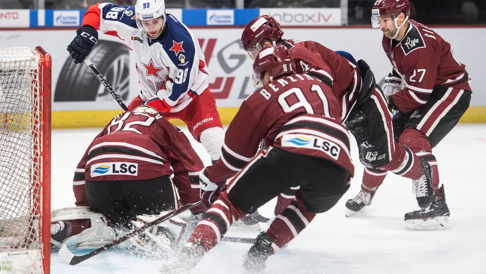 Dinamo Riga drar sig ur KHL. Arkivbild.