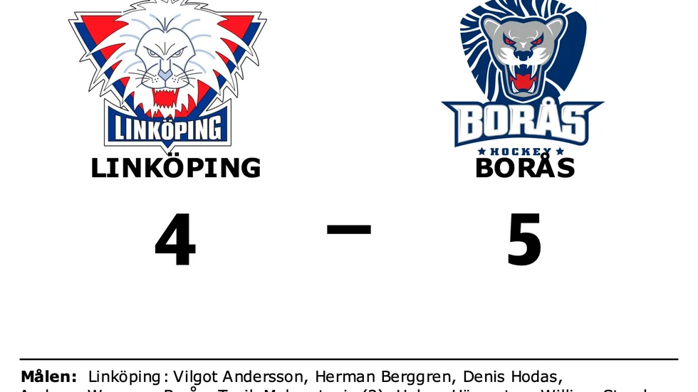 Linköpings HC förlorade mot Borås HC