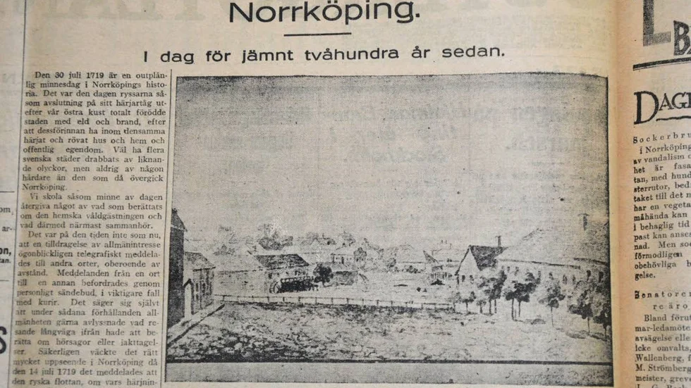 


För 100 år sedan uppmärksammade Östergötlands Folkblad ett jubileum av det mörkare slaget.



