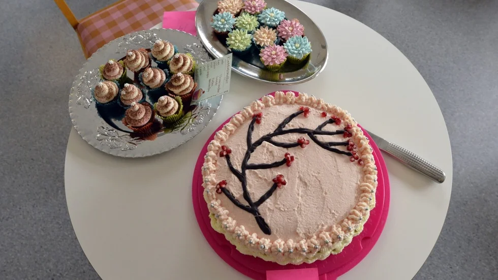 Fantasifulla kreationer. Alla bakverk var uppmärkta med siffror. Man skulle alltså inte kunna rösta på personen bakom bakverket, bara på själva bakverket i sig.