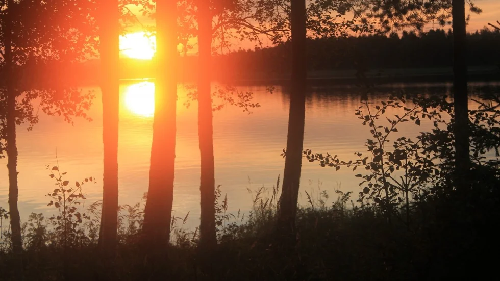”Solnedgång” röstades fram som den bästa bilden på vårmässan. Foto: Josefin Nilsson