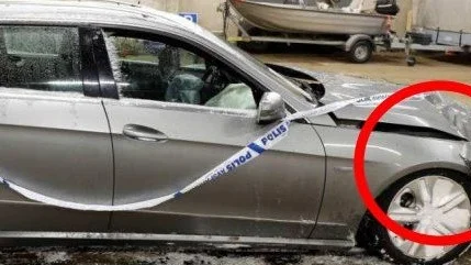 Bilen som männen färdades i. 