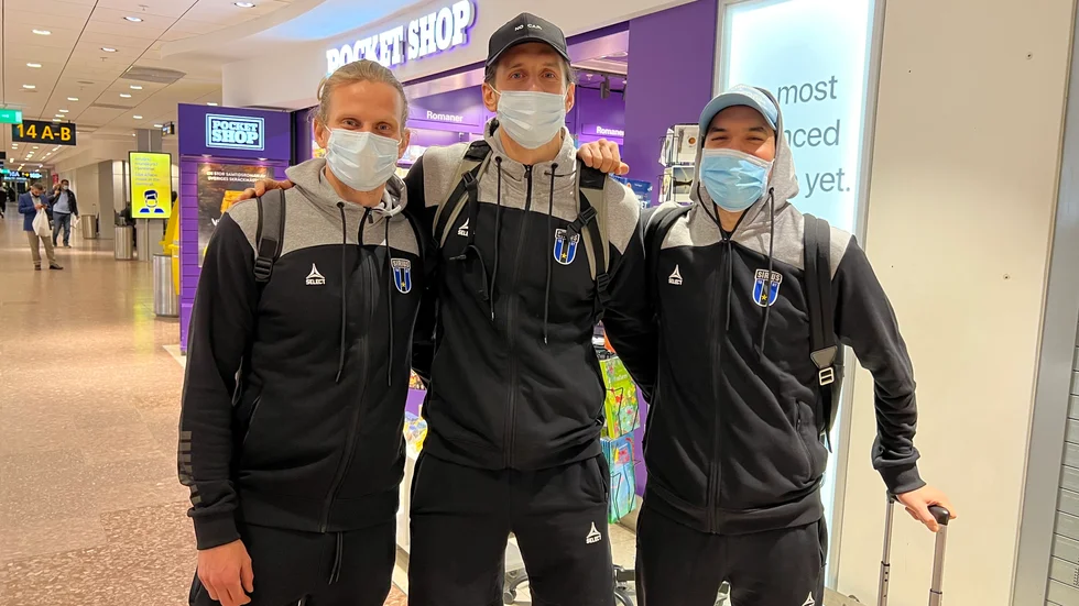 Tim Björkström, David Mitov Nilsson och Kalle Larson.